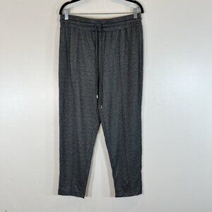 Dex Clothing NWOT Black White Center Seam Drawstring Taper Pant L